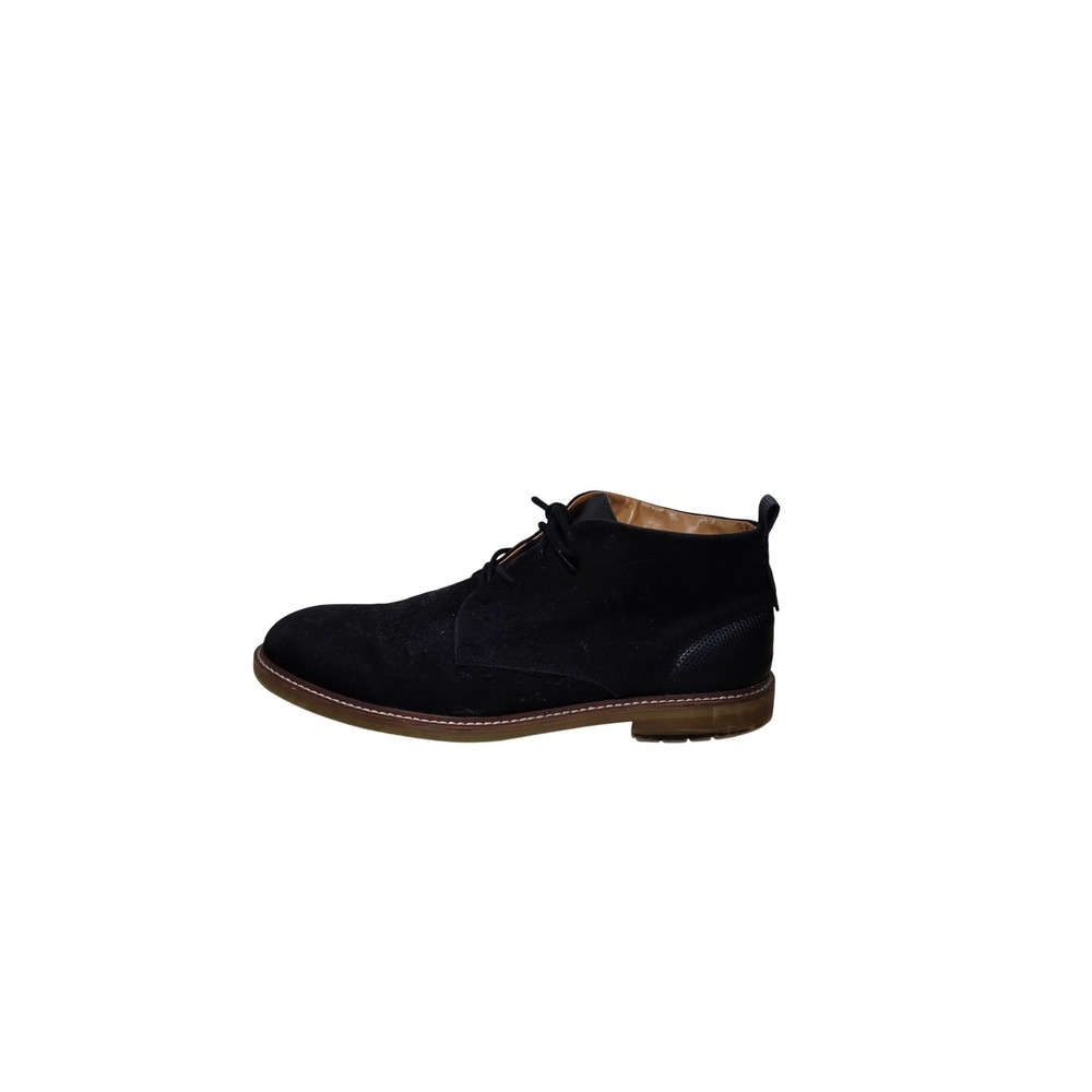 Madden M-MONTAG Mens Chukka Boots Size 12 Black Faux Suede Lace Up Desert Boot